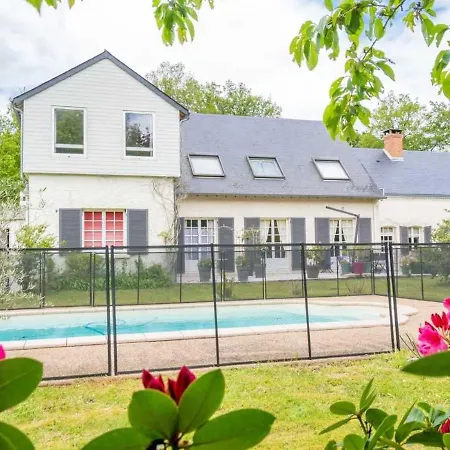 Cocooning Avec Piscine Partagee Au Coeur De La Campagne Sarthoise, Proche Zoo Et Circuit Du Mans - Fr-1-410-331