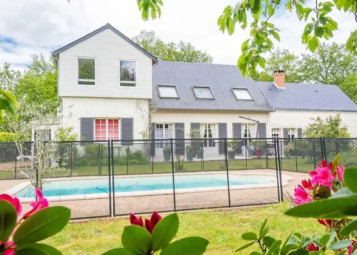 Cocooning Avec Piscine Partagee Au Coeur De La Campagne Sarthoise, Proche Zoo Et Circuit Du Mans - Fr-1-410-331